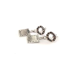 side image for Rollick Donut & Square Earrings  - 1