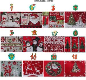 side image for Mantel Individual Navideño de Tela - 1