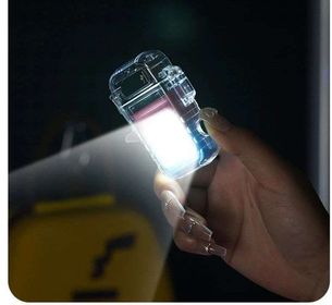 side image for Encendedor Impermeable a prueba de vientos, luz led y encendedor  - 2