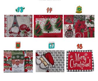 side image for Mantel Individual Navideño de Tela - 2