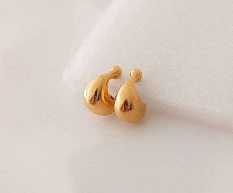 side image for Aretes de Acero Inoxidable (Par) - 1