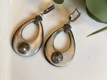 side image for Aretes de Aballone y Labradorita - 1