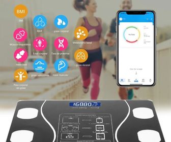 side image for Bascula personal inteligente bluetooth hasta 180k Negrag - 1