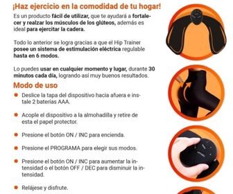 side image for Electro Estimulador De Gluteos Ejercita, Fortalece Y Realza - 1