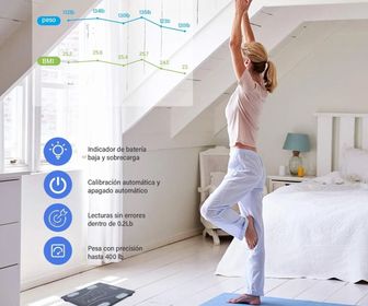 side image for Bascula personal inteligente bluetooth hasta 180k Negrag - 3
