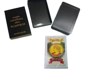 side image for Baraja Española Plástica Juego De Mesa Con 40 Cartas Lavable - 1