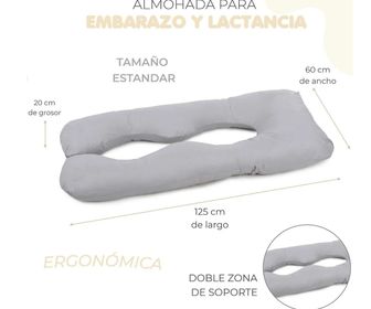 side image for Almohada Para Embarazo Jumbo Microgel - 3