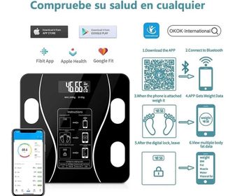 side image for Bascula personal inteligente bluetooth hasta 180k Negrag - 5