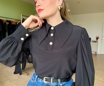 side image for Blusa Maya preto G - 1