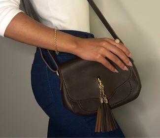 side image for Bolsa Transversal- Marrom - 1