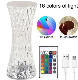 side image for Candeeiro efeito cristal RGB 16cores - 1