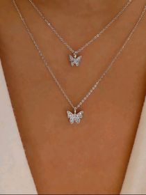 side image for COLLAR 2 CAPAS    DISEÑO MARIPOSA - 1