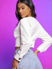 side image for Camisa corta con botón  - 1