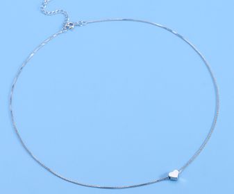 side image for Collar silver mini corazón 925 - 2
