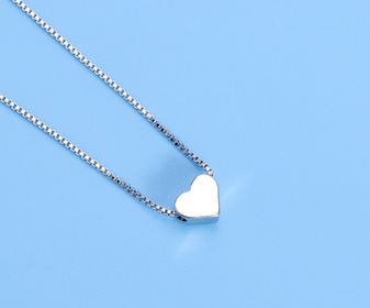 side image for Collar silver mini corazón 925 - 1