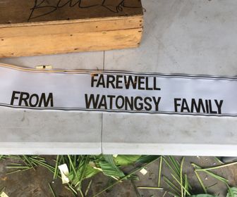 side image for Writing of inscription on ribbons  - 1