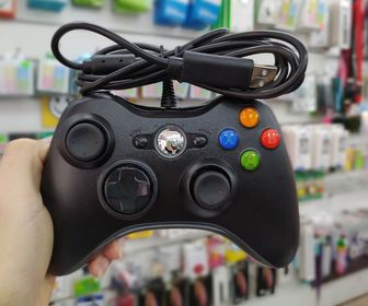 side image for CONTROLE XBOX 360 COM FIO - 1