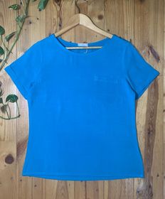 side image for Blusa de Bolsinho Azul - 1