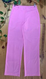 side image for Calça Reta Rosa  - 1