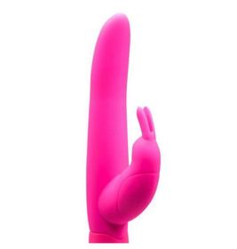 side image for Vibrador estimulador de Ponto G e Clitóris, O Rabbit tem 10 níveis de vibração no formato de Coelho silicone macio. - 2