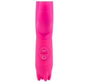 side image for Vibrador estimulador de Ponto G e Clitóris, O Rabbit tem 10 níveis de vibração no formato de Coelho silicone macio. - 3