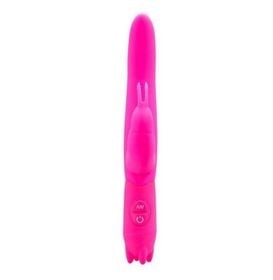 side image for Vibrador estimulador de Ponto G e Clitóris, O Rabbit tem 10 níveis de vibração no formato de Coelho silicone macio. - 4