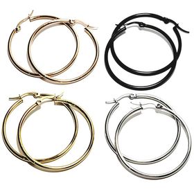 side image for Arracadas click mini - Plata - 2
