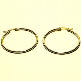 side image for Arracadas click mini - Dorado - 1