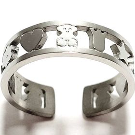 side image for Anillo siluetas Ositos - Plateado - 1