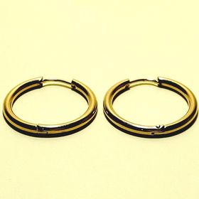 side image for Arracadas natural medianas - Dorado - 1