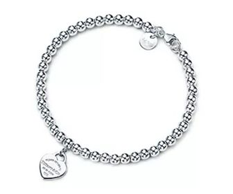 side image for Pulsera corazón colgante - Plata - 1