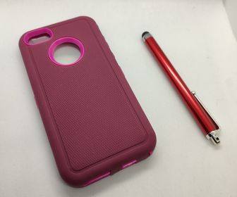 side image for Funda Nueva Uso Rudo iPhone 5C (+Accesorios) Rojo/Rosado/Vino - 1