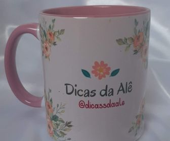 side image for Caneca de Porcelana Color - 3