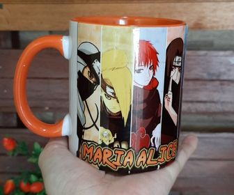 side image for Caneca de Porcelana Color - 1