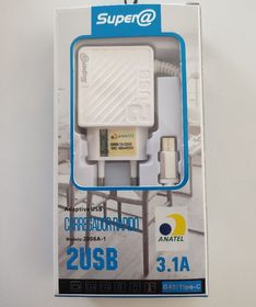 side image for Carregador rapido 3.1A Tipo-C da Super@ - 1