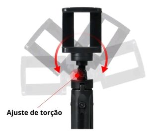 side image for Mini Tripé de Celular e Câmera RENUX. - 2