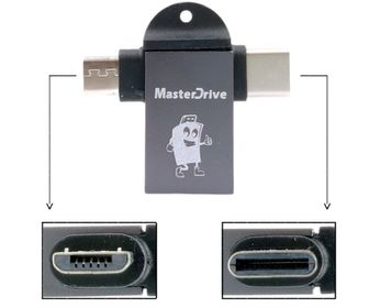 side image for Adaptador Otg 2 Em 1 Micro Usb(V8) e Tipo-C  Masterdrive - 2