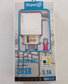 side image for Carregador rapido 3.1A Micro USB da Super@ - 1