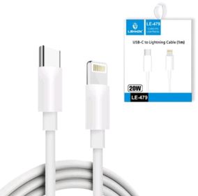 side image for Cabo Usb-C e Lightning para iPhone 1M - LEHMOX LE-479 - 1
