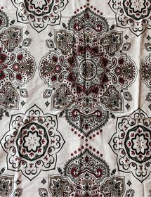 side image for Lençol Casal Mandala Red - 2