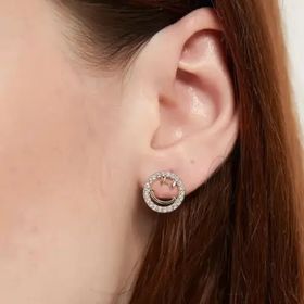 side image for Pendientes De Carita Feliz En Oro De 18K - 2