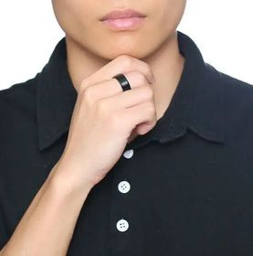 side image for Anillo Giratorio de Oro 18K con Grabado Personalizado - 3