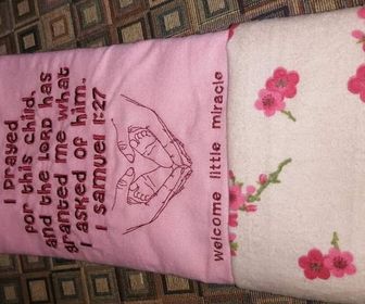 side image for Scripture blanket (Double-sided Flannel)  - 2