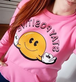 side image for Blusa de Moletom com Bolsos - 3