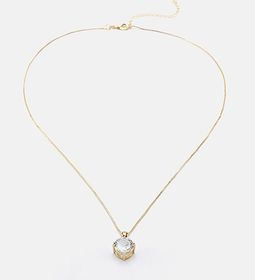 side image for COLAR BANHADO A OURO 18K PONTO DE LUZ - 1