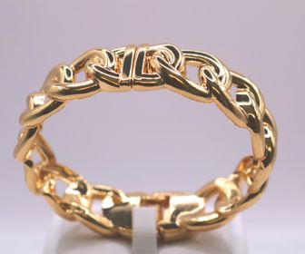 side image for BRACELETE CORRENTES BANHADO A OURO 18K   - 1