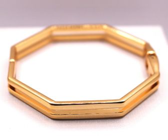side image for BRACELETE QUADRADO BANHADO A OURO 18K  - 1