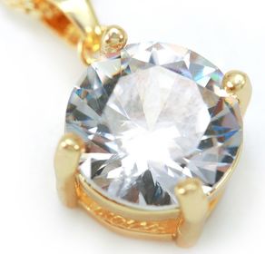 side image for COLAR BANHADO A OURO 18K PONTO DE LUZ - 3
