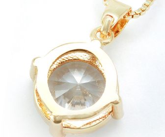 side image for COLAR BANHADO A OURO 18K PONTO DE LUZ - 4