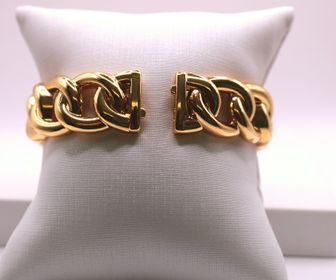 side image for BRACELETE CORRENTES BANHADO A OURO 18K   - 4